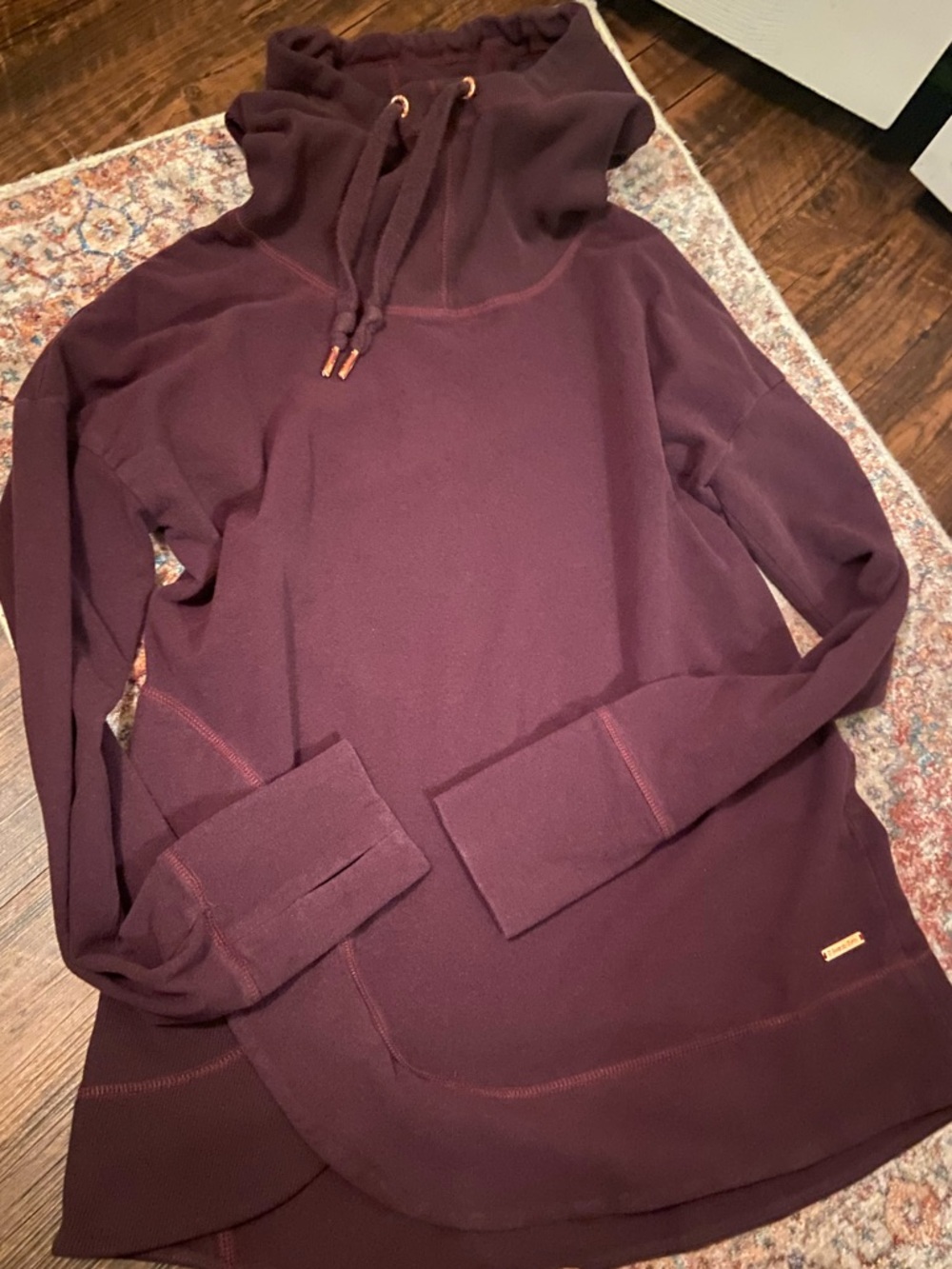 Sweaty Betty Cozy Plum Pullover Hoodie